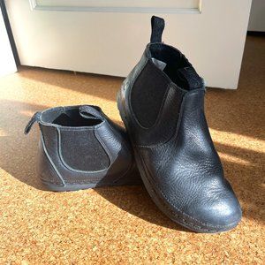 Black Leather OTZ SHOES